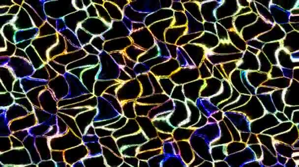 Diseño Fractal Caleidoscopio Fondo Movimiento Con Patrones Disco Espectro Luces — Vídeo de stock