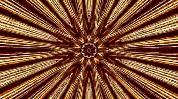 Belles vidéos qui brillent, brillent brillamment qui régulent les mouvements subtils avec des rayures colorées sur un fond noir 