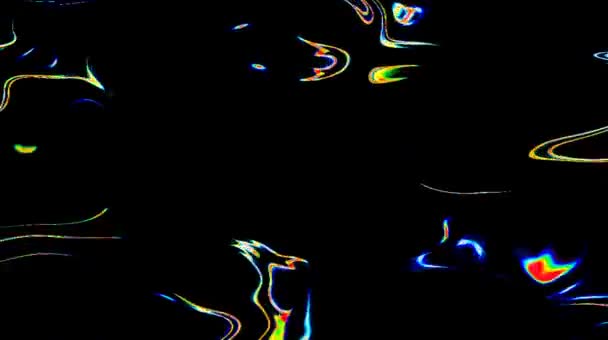 Beautiful Abstract Video Shines Bright Shines Brightly Regulates Motion Colorful — Stock Video