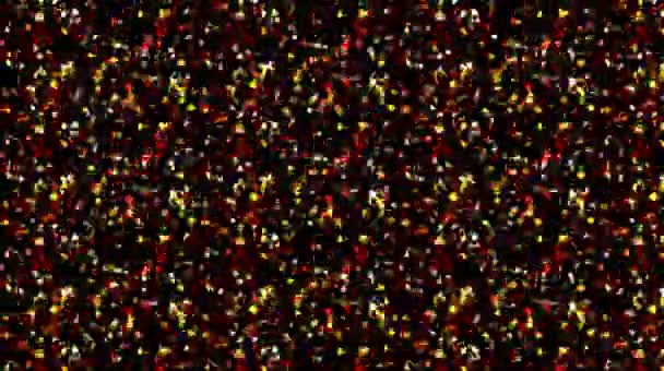 Яркий Абстрактный Свет Регулирующий Полный Цвет Калейдоскоп Черный Фон — стоковое видео