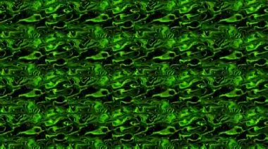 parlak, parlak, parlak, siyah arkaplan ile renkli dalgaların hareketini düzenleyen güzel soyut video