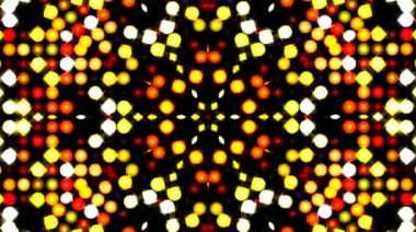 Parlayan güzel soyut video, renkli hareketleri düzenleyen parlak ışık, siyah arkaplan