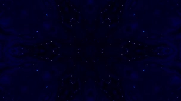 Яскраве Абстрактне Світло Регулює Повний Колір Калейдоскоп Чорний Фон — стокове відео