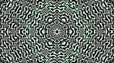 Tam rengi yöneten parlak soyut ışık, kaleydoskop, siyah arkaplan