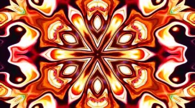 Rengi ve kaleydoskopu yöneten parlak soyut ışık