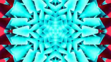 Rengi ve kaleydoskopu yöneten parlak soyut ışık