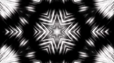 Tam rengi yöneten parlak soyut ışık, kaleydoskop, siyah arkaplan