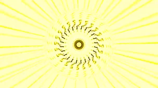 Яскраве Абстрактне Світло Регулює Повний Колір Калейдоскоп Чорний Фон — стокове відео