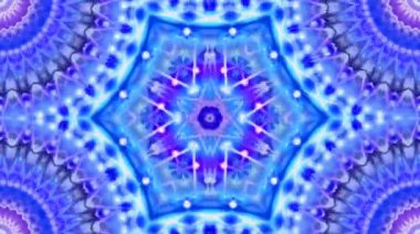 Tam rengi yöneten parlak soyut ışık, kaleydoskop, siyah arkaplan