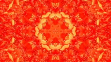 Tam rengi yöneten parlak soyut ışık, kaleydoskop, siyah arkaplan