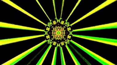 Siyah arkaplandaki renkli çizgilerle ince hareketleri düzenleyen, parıldayan, parlak güzel videolar.