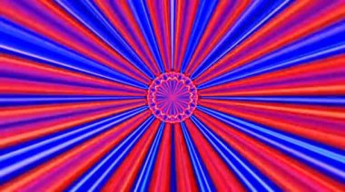 Soyut 3D sıvı çizgi dokusu çok renkli arkaplan. Tam renk yansımalı sıvı. Arka plan animasyon yapar. Kusursuz daire. 4K