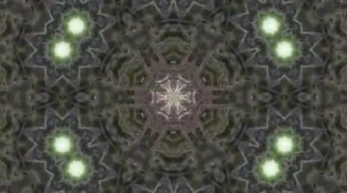 Tam rengi yöneten parlak soyut ışık, kaleydoskop, siyah arkaplan