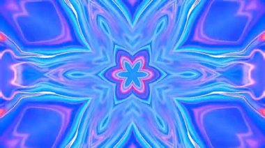 Tam rengi yöneten parlak soyut ışık, kaleydoskop, siyah arkaplan