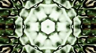 Tam rengi yöneten parlak soyut ışık, kaleydoskop, siyah arkaplan