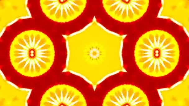 Lyse Abstrakt Lys Regulerer Fuld Farve Kalejdoskop Sort Baggrund – Stock-video