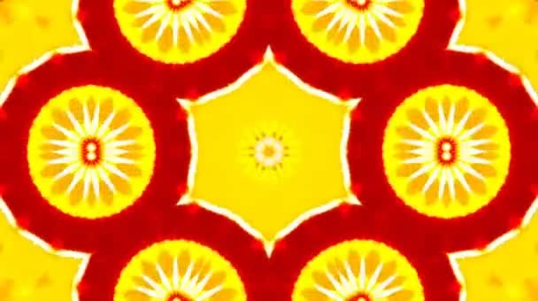 Helles Abstraktes Licht Voller Farbe Kaleidoskop Schwarzer Hintergrund — Stockvideo