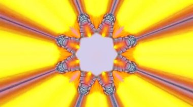 Tam rengi yöneten parlak soyut ışık, kaleydoskop, siyah arkaplan