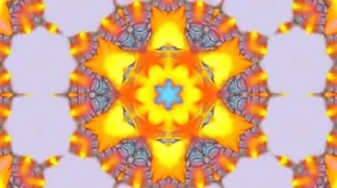 Tam rengi yöneten parlak soyut ışık, kaleydoskop, siyah arkaplan