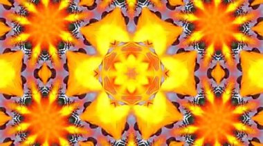 Tam rengi yöneten parlak soyut ışık, kaleydoskop, siyah arkaplan