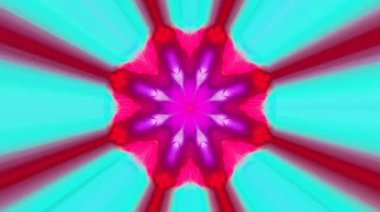 Tam rengi yöneten parlak soyut ışık, kaleydoskop, siyah arkaplan