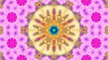 Tam rengi yöneten parlak soyut ışık, kaleydoskop, siyah arkaplan