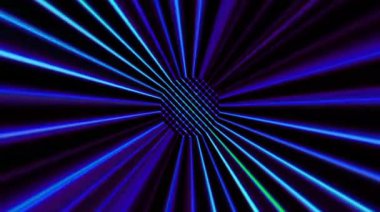 Siyah arkaplandaki renkli çizgilerle ince hareketleri düzenleyen, parıldayan, parlak güzel videolar.