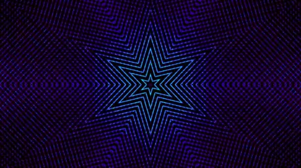 Lumière abstraite lumineuse gouvernant la couleur, kaléidoscope, fond noir 