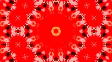 Tam rengi yöneten parlak soyut ışık, kaleydoskop, siyah arkaplan