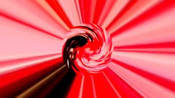 Belles vidéos qui brillent, brillent brillamment qui régulent les mouvements subtils avec des rayures colorées sur un fond noir 