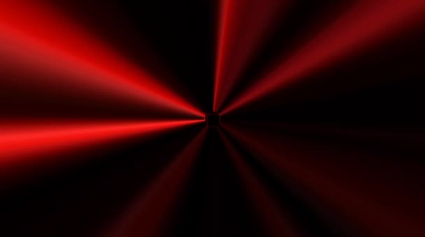 Belles vidéos qui brillent, brillent brillamment qui régulent les mouvements subtils avec des rayures colorées sur un fond noir 