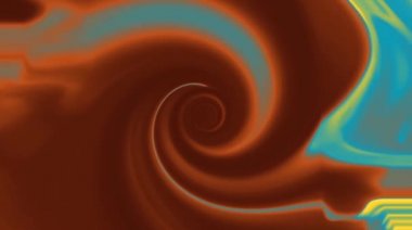 Sallanan suyun güzel videosu, gökkuşağı renklerinin dönüşünü siyah bir arkaplana kaydıran ışıltı.