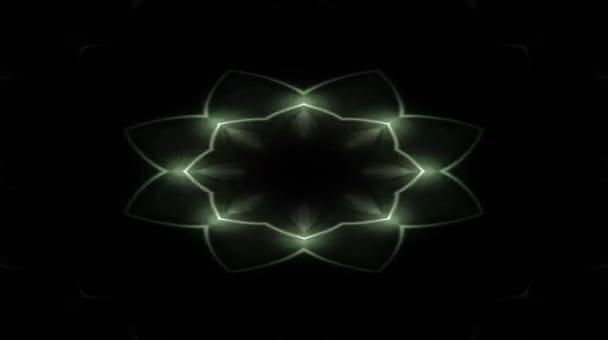avec un fond noir rend la lumière de couleur turque lueur avec le caractère de fleurs 