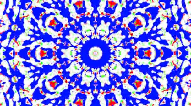Abstract Light Governing Full Color Kaleidoscope — Stock Video