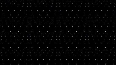 Parlak ışık noktaları siyah arkaplanlı bir kolye oluşturur.