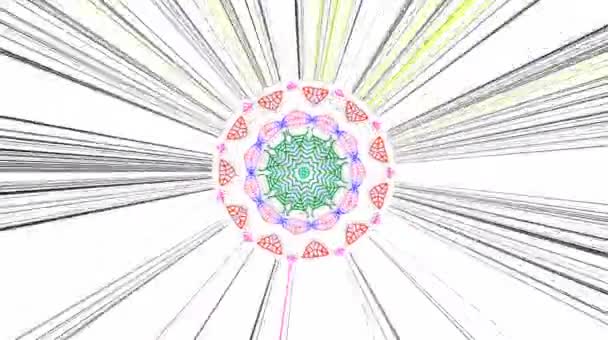 vidéos abstraites qui brillent, lumière qui gouverne les mouvements colorés subtils avec une forme ronde au milieu, fond noir 