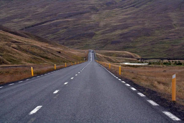 Der Hringvegur Ist Die Erste Straße Auf Isländisch Jvegur Islands — Stockfoto