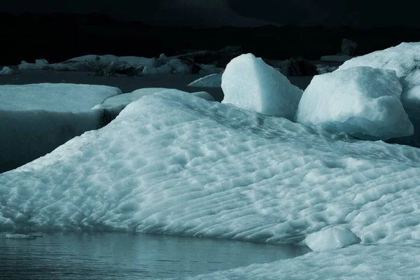 Jokulsarlon Grande Lago Glaciale Nella Parte Meridionale Del Vatnajokull National — Foto Stock