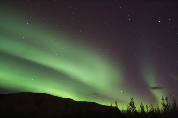 Het Noorderlicht Selfoss Inglfsfjall Heuvel Achtergrond Ijsland — Stockfoto