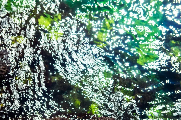 Piękne Kolorowe Abstrakcje Woda Czerni Zobaczyć Gwiazdach — Zdjęcie stockowe