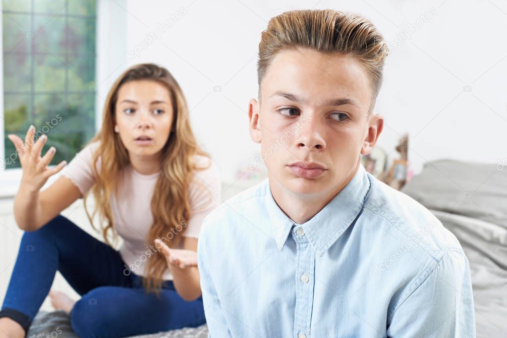 Teenage Couple Having Relationship Difficulties