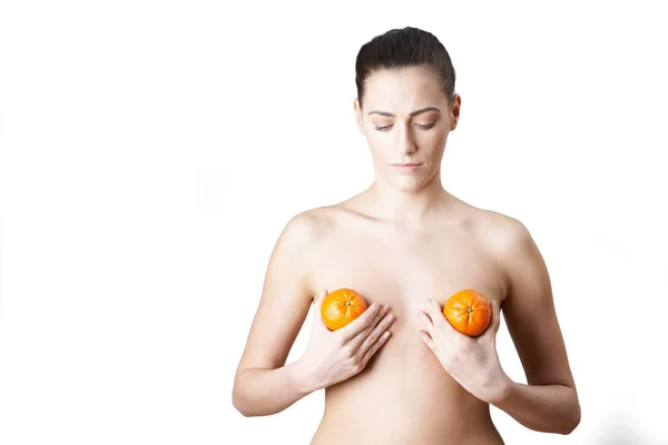 Conceptual Image Illustrate Breast Enlargement Surgery — Stock Photo, Image