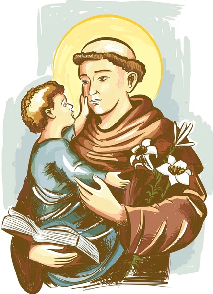 San Antonio de Padua — Vector de stock