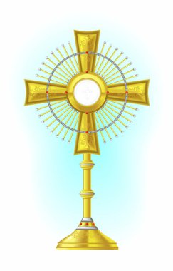 Jesus Christ in the Eucharist clipart