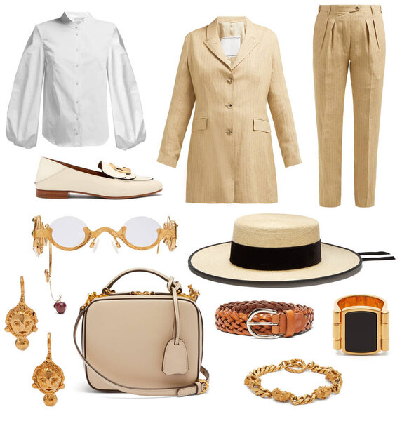 Fashion clothes for women on a white background