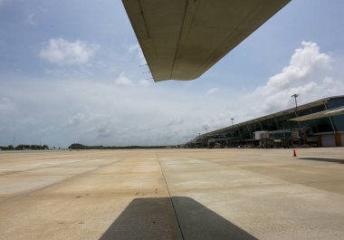 Phuket, Tayland, 21 Mayıs 2020: Phuket Uluslararası Havaalanı koroner salgın nedeniyle kapatıldı (Covid-19)