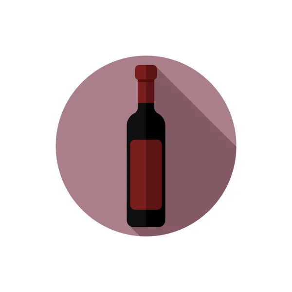 Egy üveg vörösbor — Stock Vector