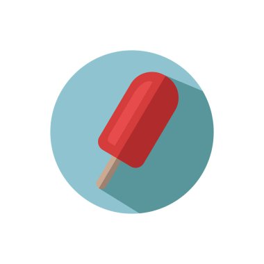 düz dizayn vektör dondurma 