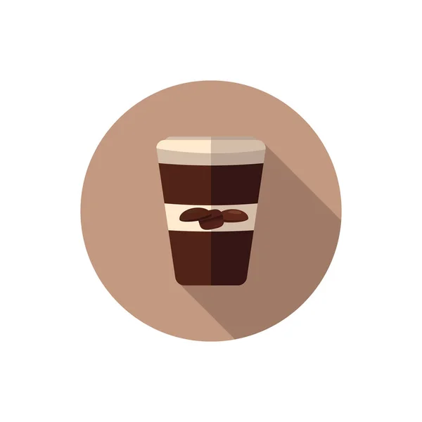 Koffie vector plat ontwerp — Stockvector