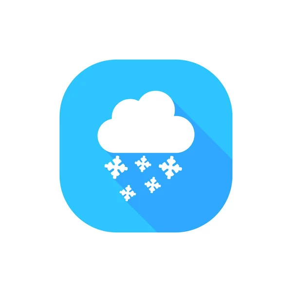 Weather snow cloud — Stock Vector